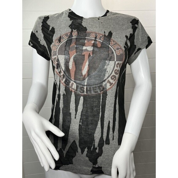 Vintage 1997 The Rolling Stones Burn Out Concert T Shirt Large Burn Out *Flaw - Picture 2 of 13